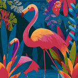 Malen nach Zahlen Flamingo Familie