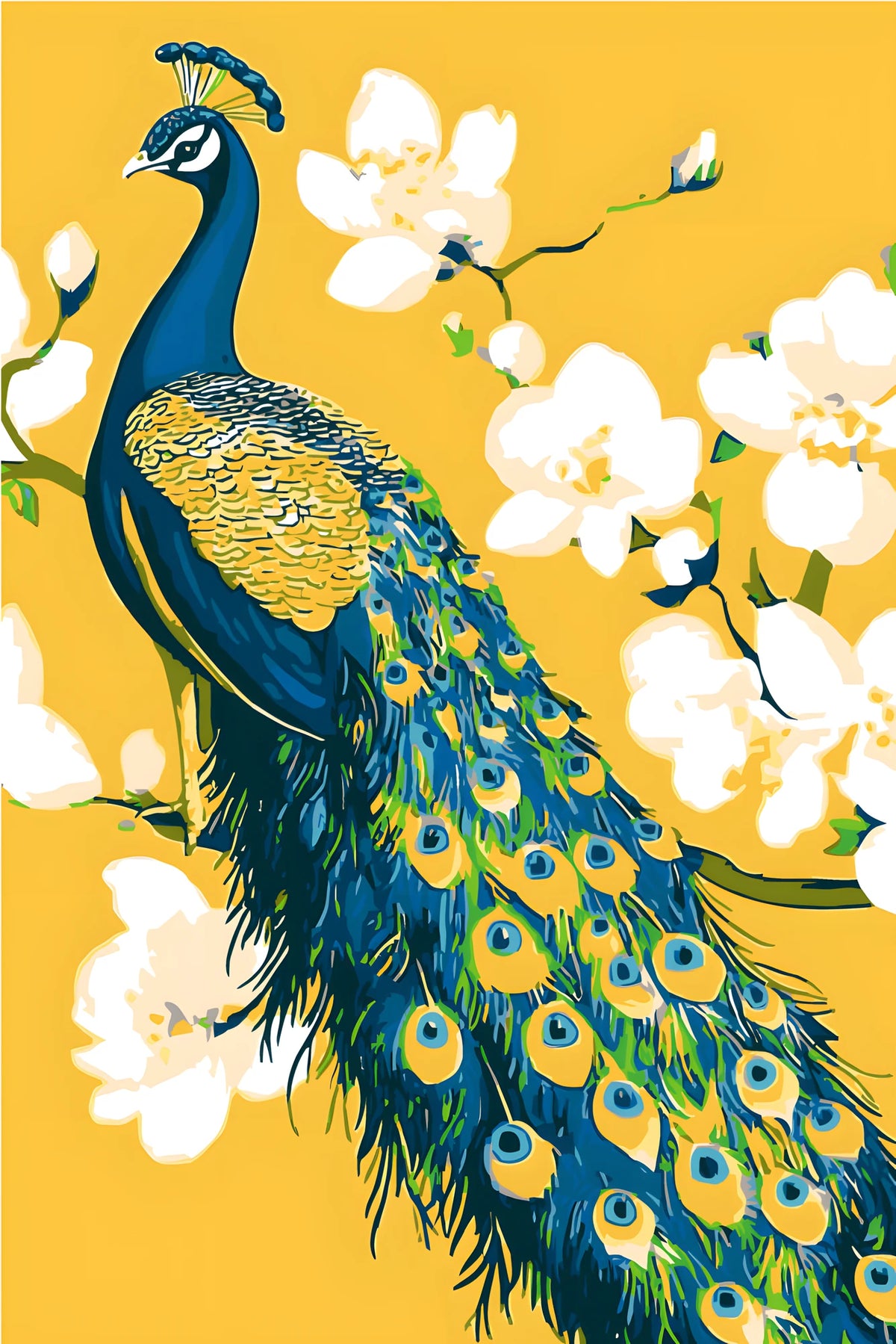 Malen nach Zahlen Pfau