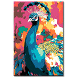Malen nach Zahlen Pfau