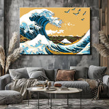 Malen nach Zahlen Wellen Vogelschwarm