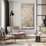 Malen nach Zahlen Baum weiß