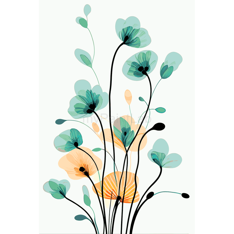 Malen nach Zahlen Blume