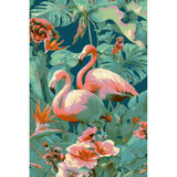 Malen nach Zahlen Tiere Flamingo Blumen