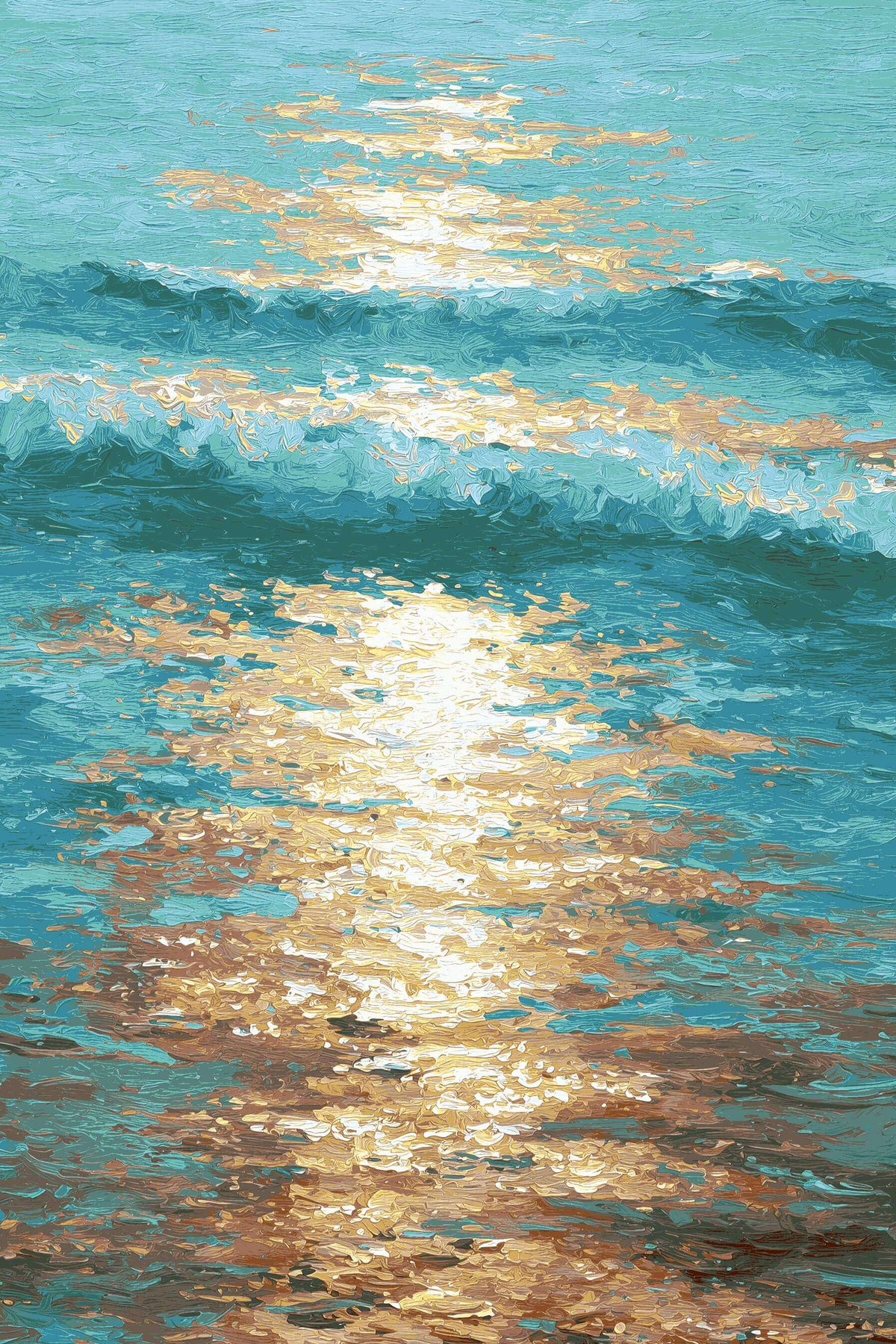 Malen nach Zahlen Welle