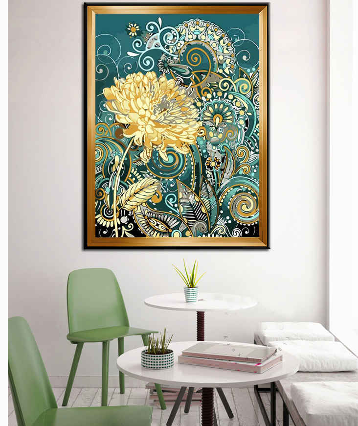 Malen nach Zahlen Blumen