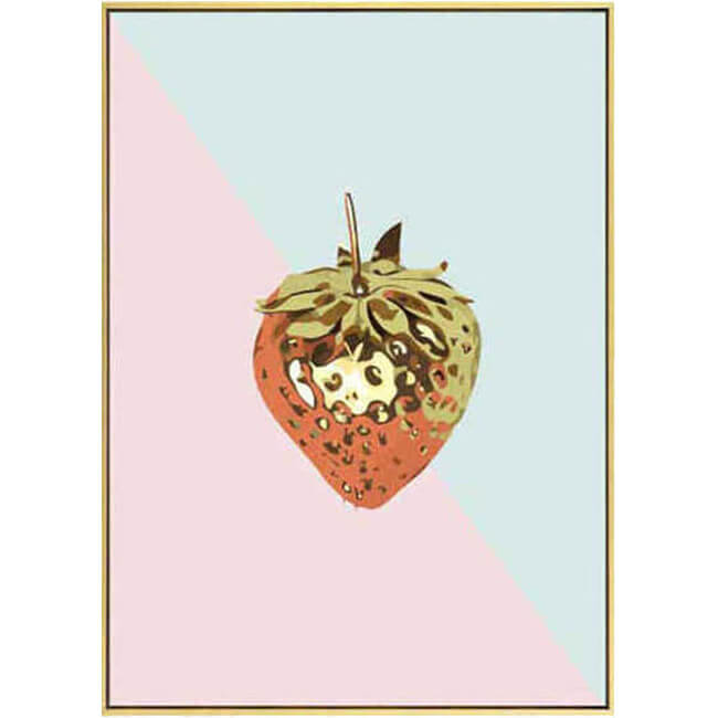 Malen nach Zahlen Erdbeere gold