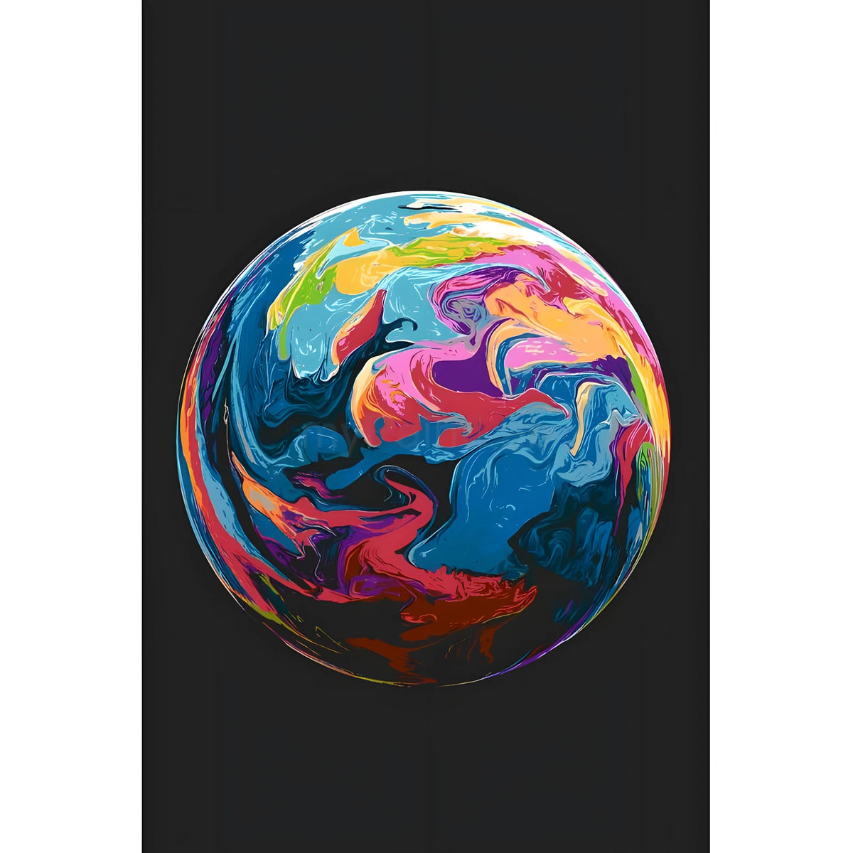Malen nach Zahlen Marble schwarz