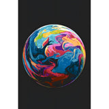 Malen nach Zahlen Marble schwarz