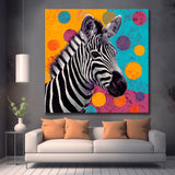 Malen nach Zahlen Zebra Punkte schwarz