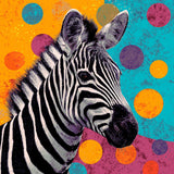 Malen nach Zahlen Zebra Punkte schwarz