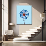 Malen nach Zahlen Blume blau