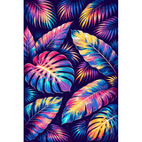 Malen nach Zahlen Tiere Flamingo Blumen