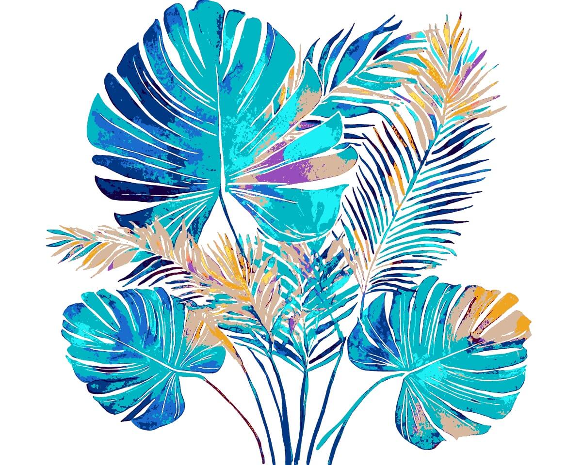 Malen nach Zahlen Pflanzen