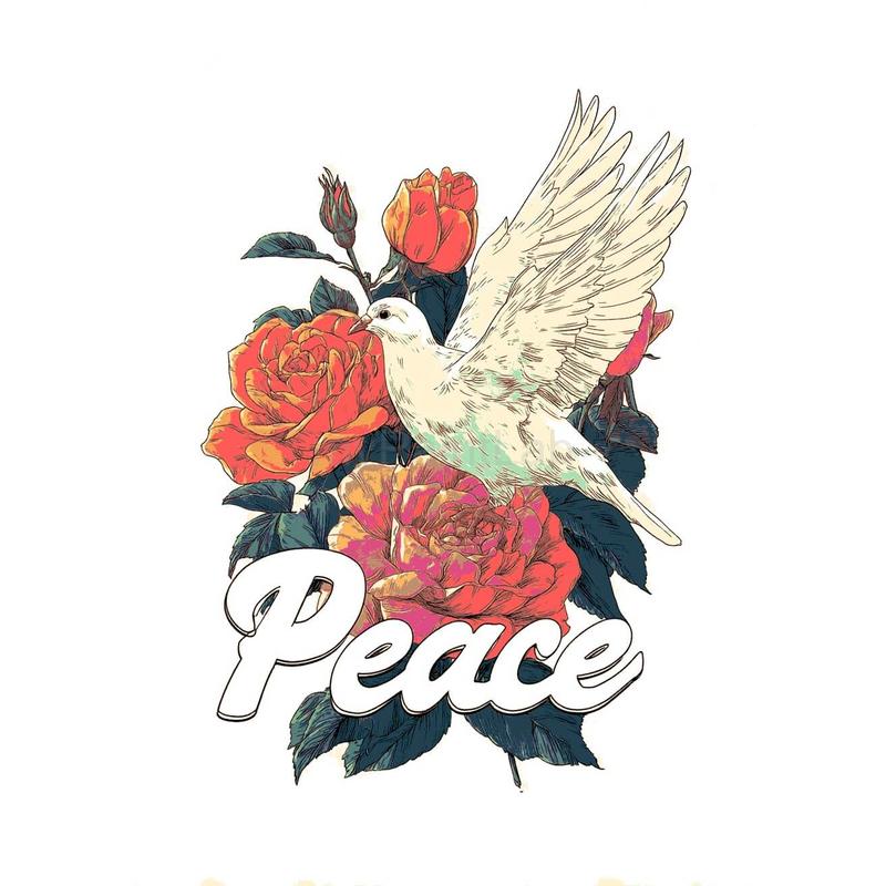 Malen nach Zahlen Peace Love Joy