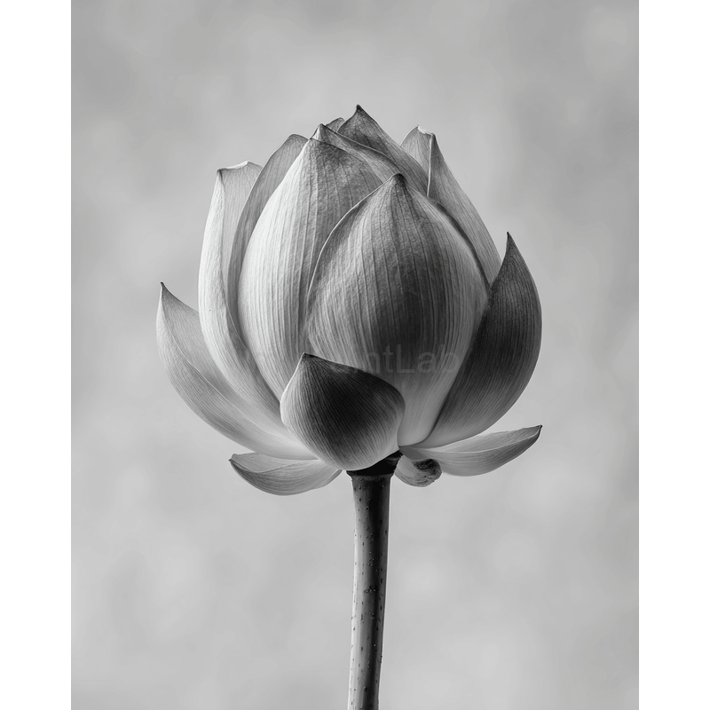 Malen nach Zahlen Blume schwarz weiss