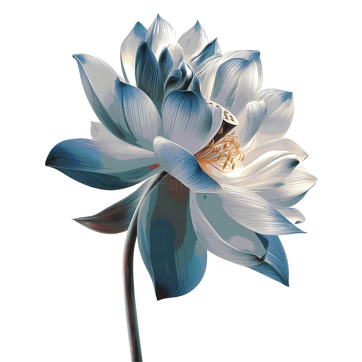 Malen nach Zahlen Blume schwarz weiss