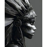 Malen nach Zahlen Akt Indianerschmuck