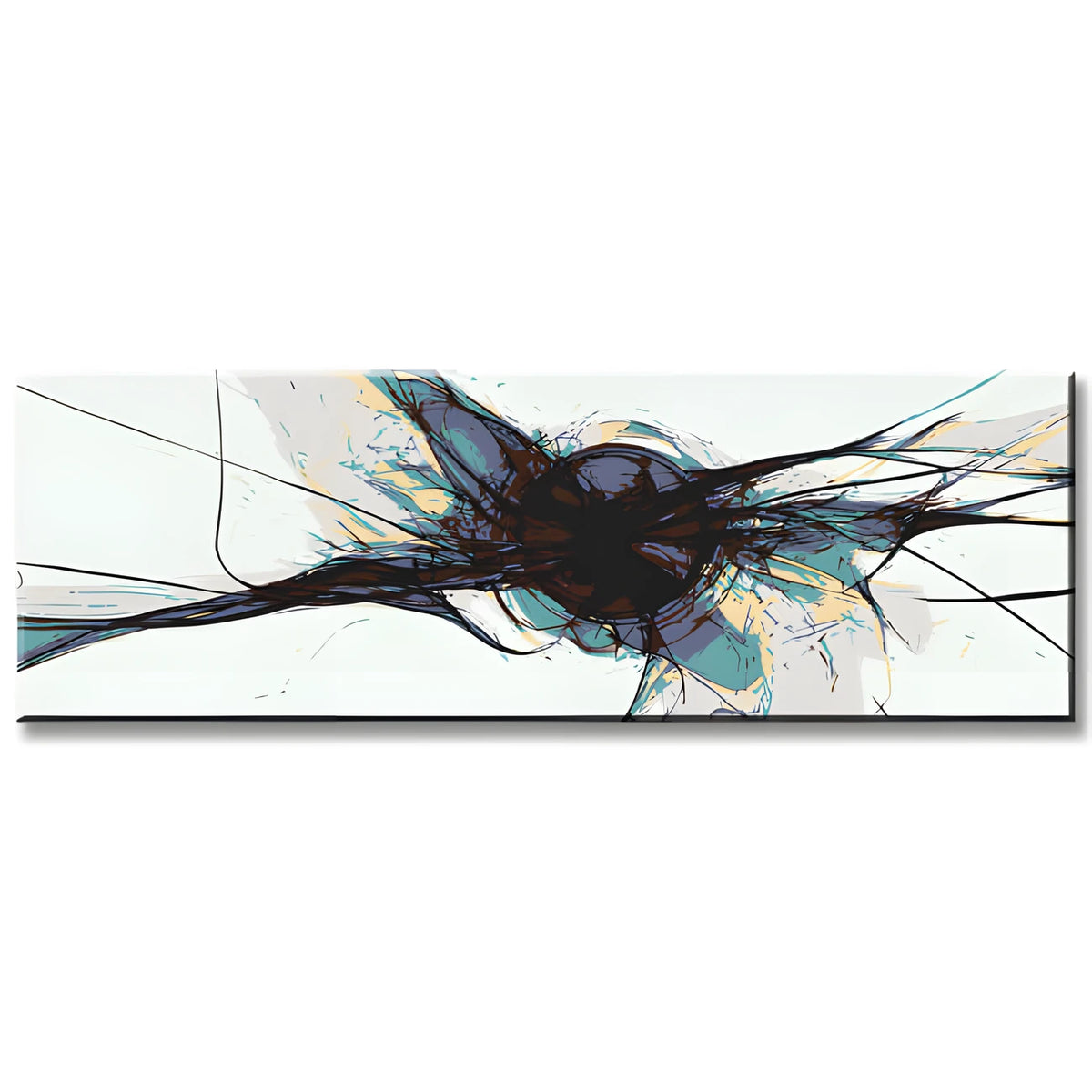Malen nach Zahlen Panorama Moderne Kunst Black Explosion