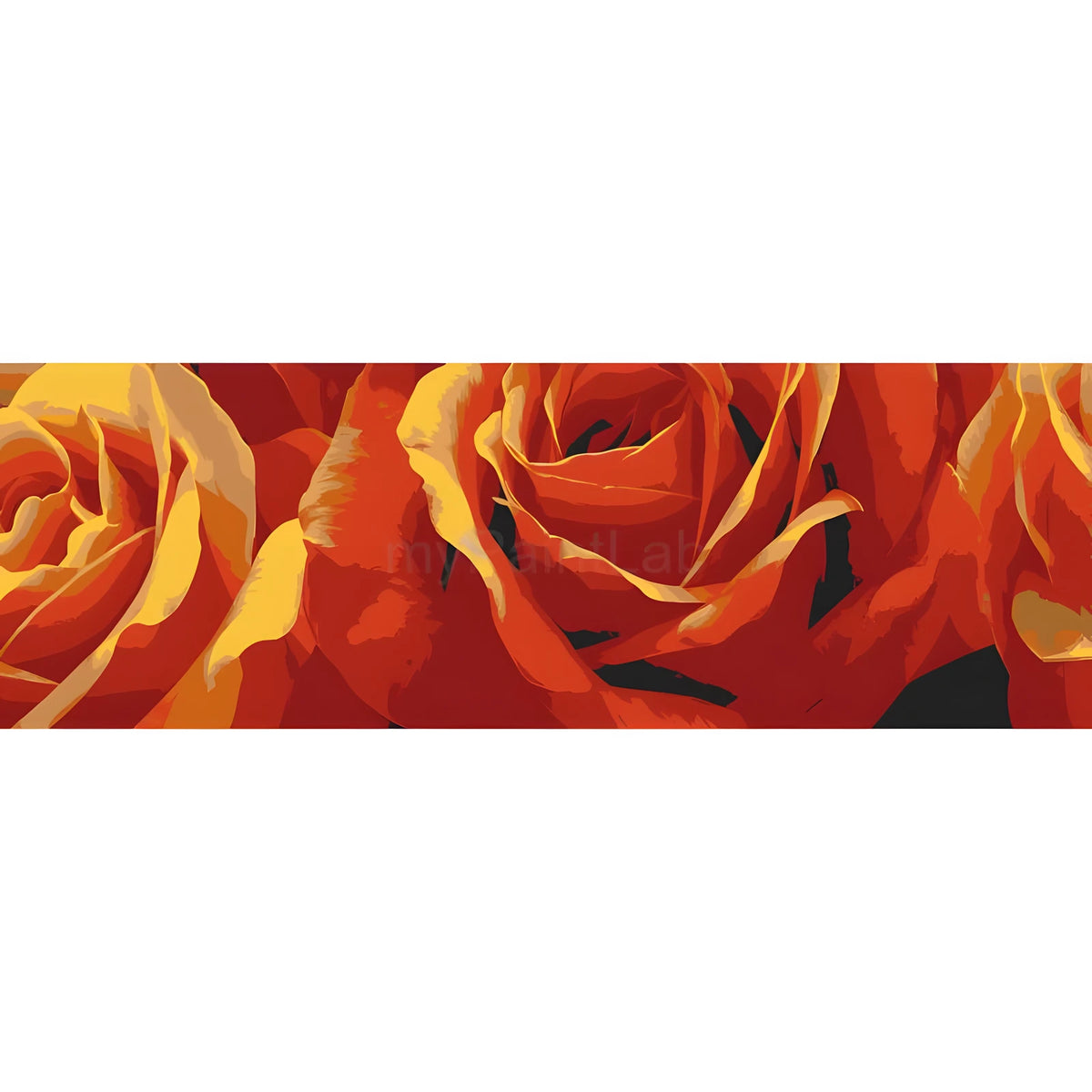 Malen nach Zahlen Rose