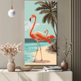 Malen nach Zahlen Flamingo Paar