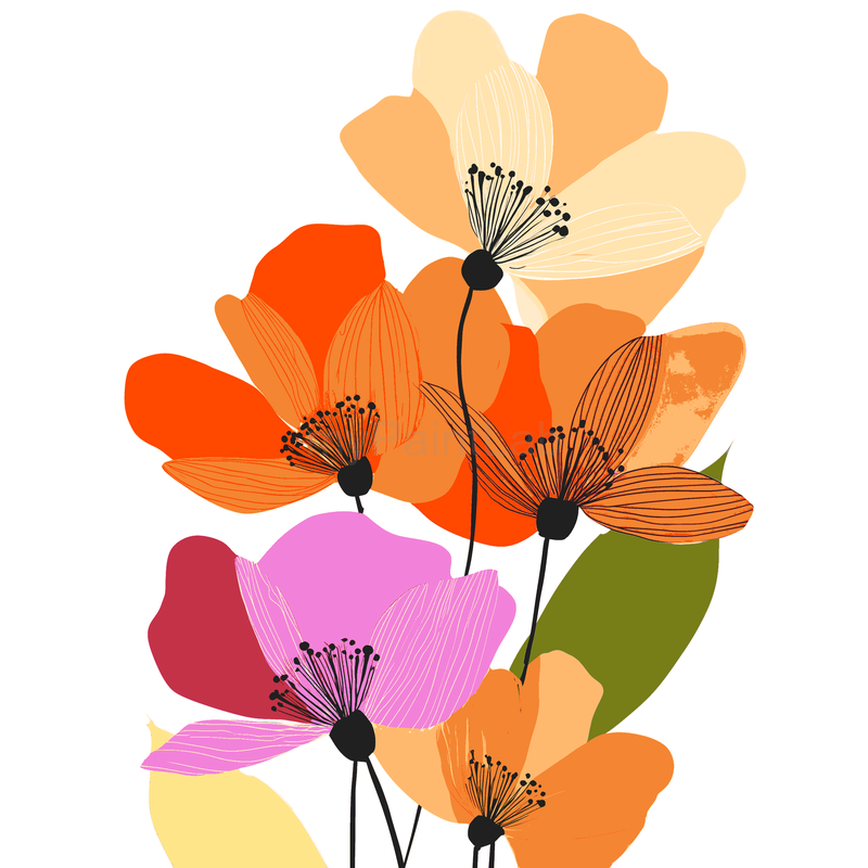 Malen nach Zahlen Blumen