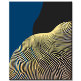 Malen nach Zahlen goldener Fingerabdruck