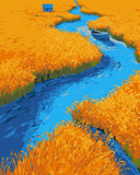 Malen nach Zahlen Flusslandschaft