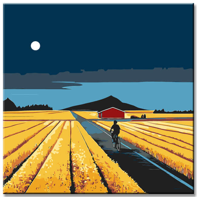 Malen nach Zahlen Fahrt nach Hause