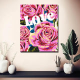 Malen nach Zahlen Blume Love