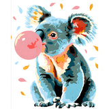 Malen nach Zahlen Kaugummi Koala