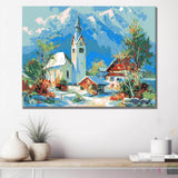 Malen nach Zahlen Winterurlaub