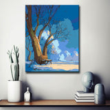 Malen nach Zahlen Blue Autumn