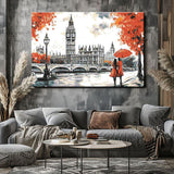 Malen nach Zahlen London Parlament schwarz weiß