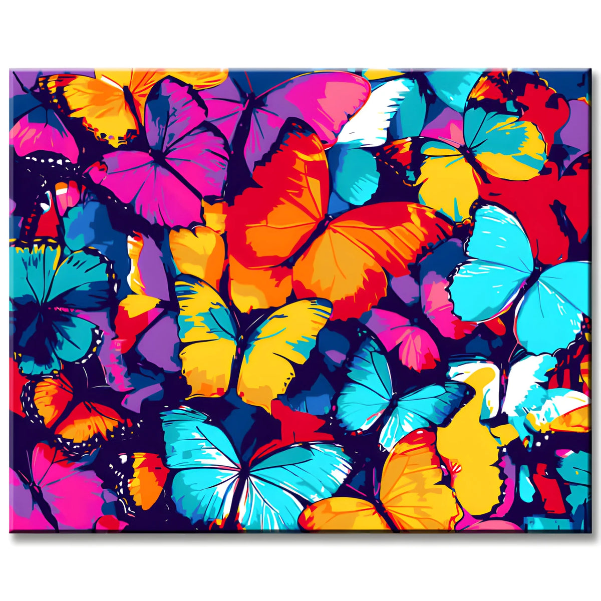 Malen nach Zahlen Schmetterling bunt