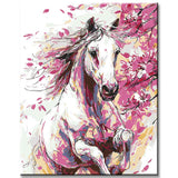 Malen nach Zahlen Pferd im Blütenrausch