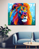 Malen nach Zahlen Löwenmähne