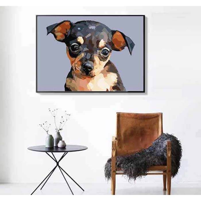 Malen nach Zahlen Chihuahua Hund TierKunst