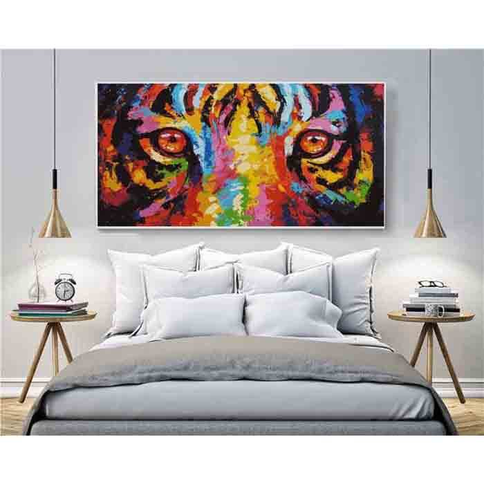 Malen nach Zahlen Tiger Augen Moderne TierKunst