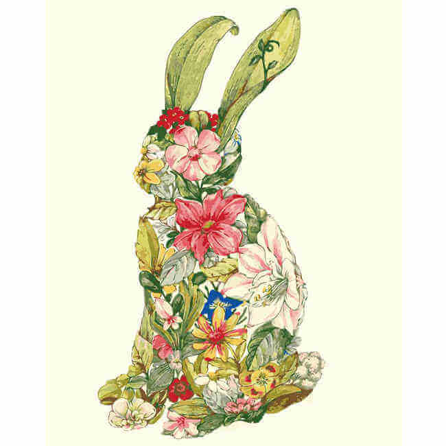 Malen nach Zahlen Bunte Hasenkunst Natur