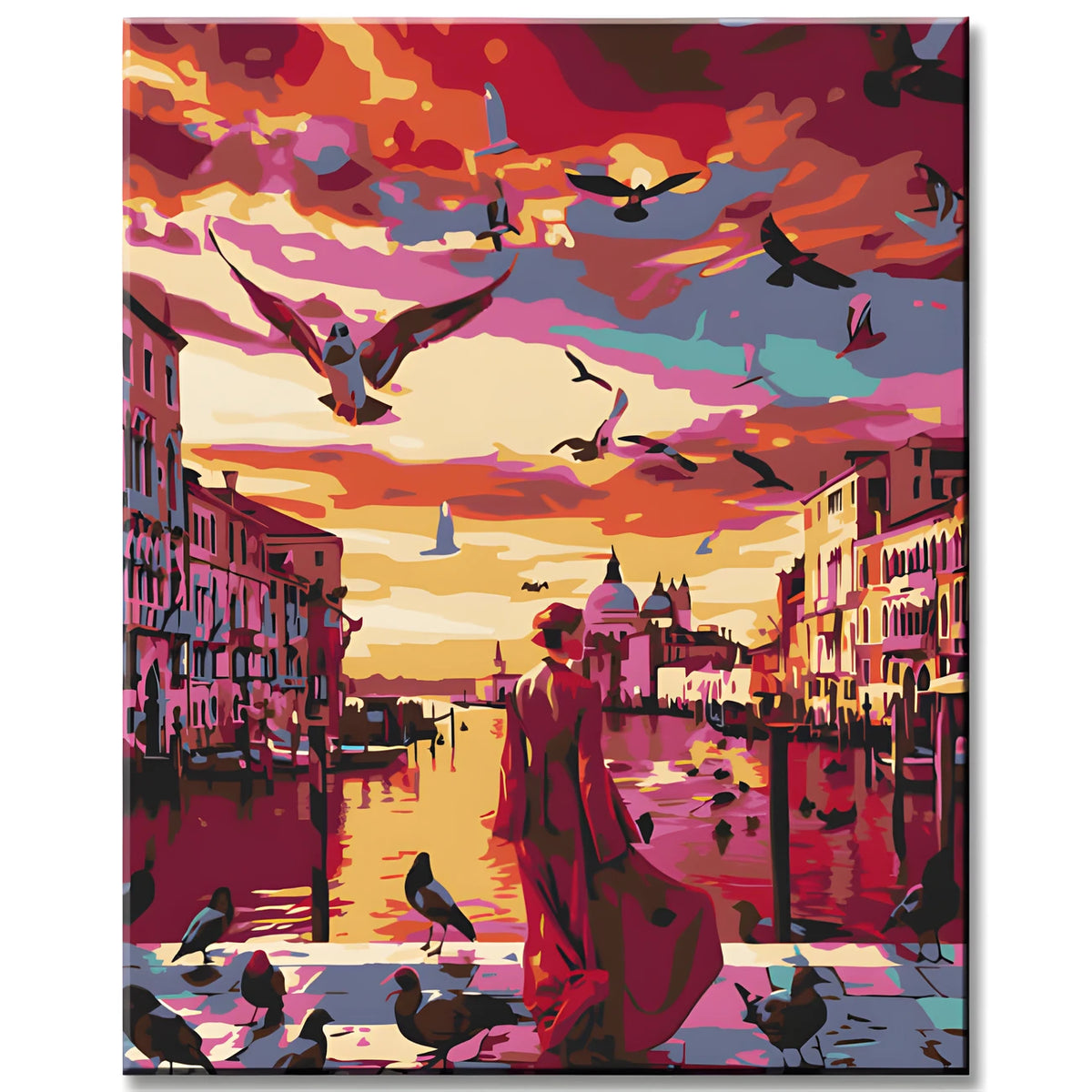 Malen nach Zahlen Am frühen Morgen in Venedig