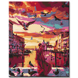 Malen nach Zahlen Am frühen Morgen in Venedig