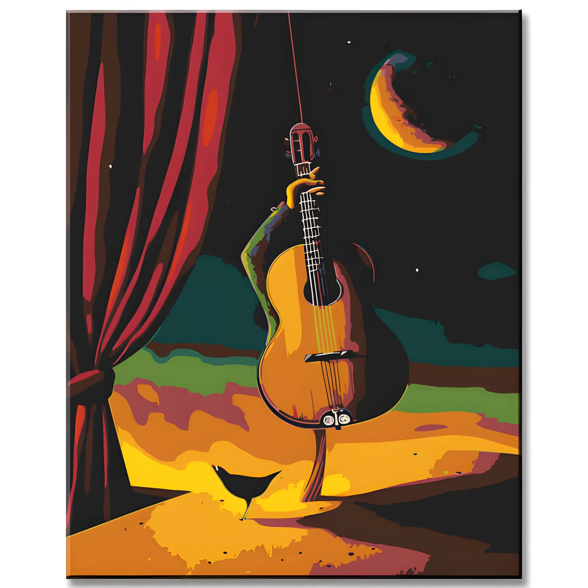 Malen nach Zahlen Viola Gitarre