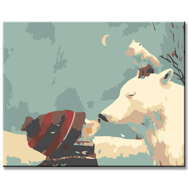 Malen nach Zahlen Erster Winter