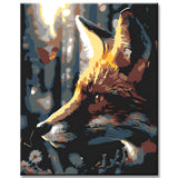Malen nach Zahlen Der Fuchs und die Wespe