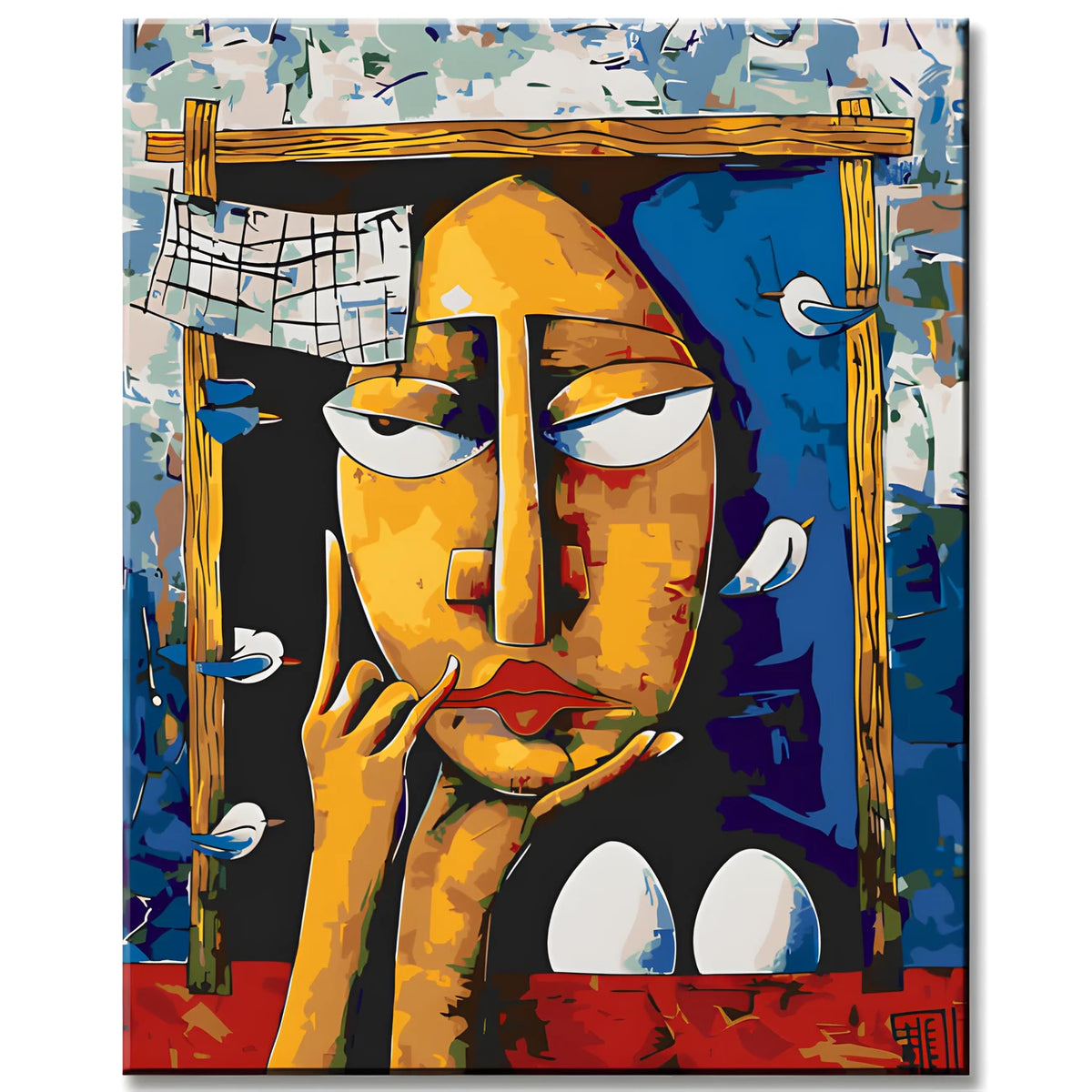 Malen nach Zahlen Abstrakte Kunst Eggshibition II