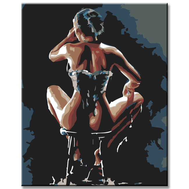 Malen nach Zahlen Victoria's Secret Model Porträt II