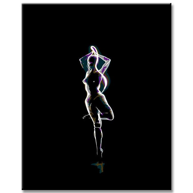 Malen nach Zahlen Tanzendes Licht