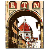 Malen nach Zahlen Florenz Stadtansicht