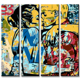 Malen nach Zahlen Streetart 4-teilig