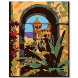 Malen nach Zahlen Reiseposter von Palermo